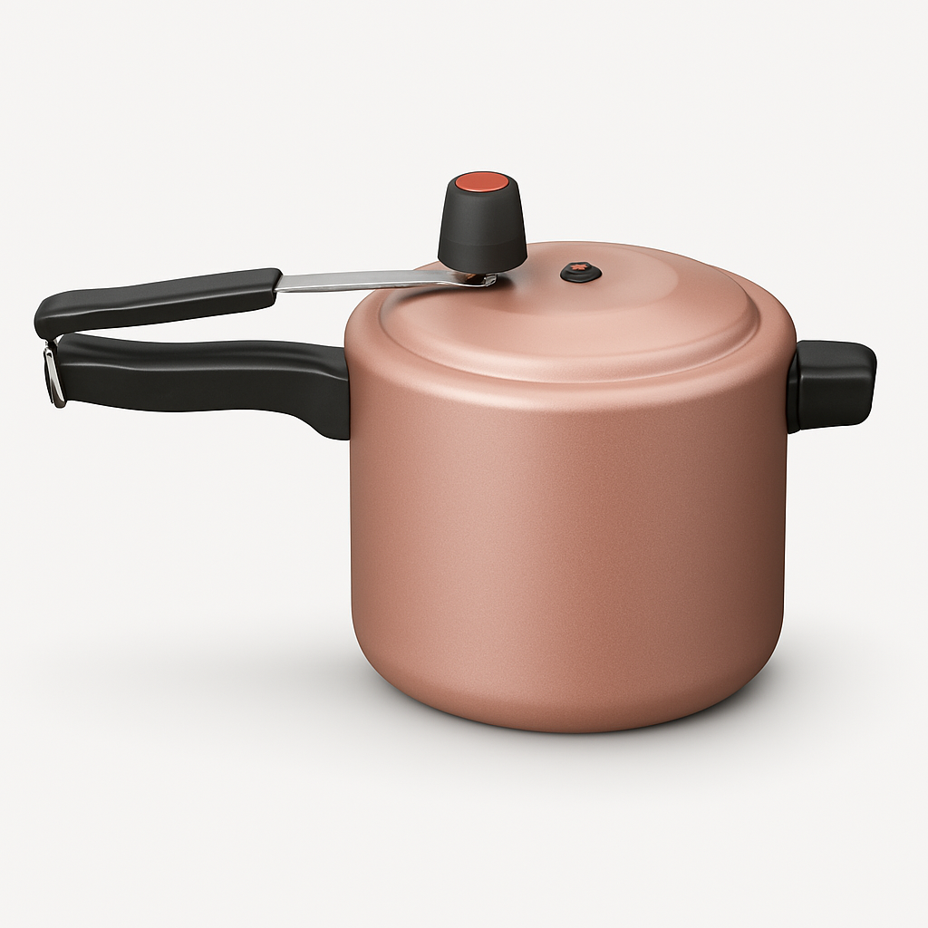 Panela De Pressão 4,5 Litros Revestimento Antiaderente - Rosé
